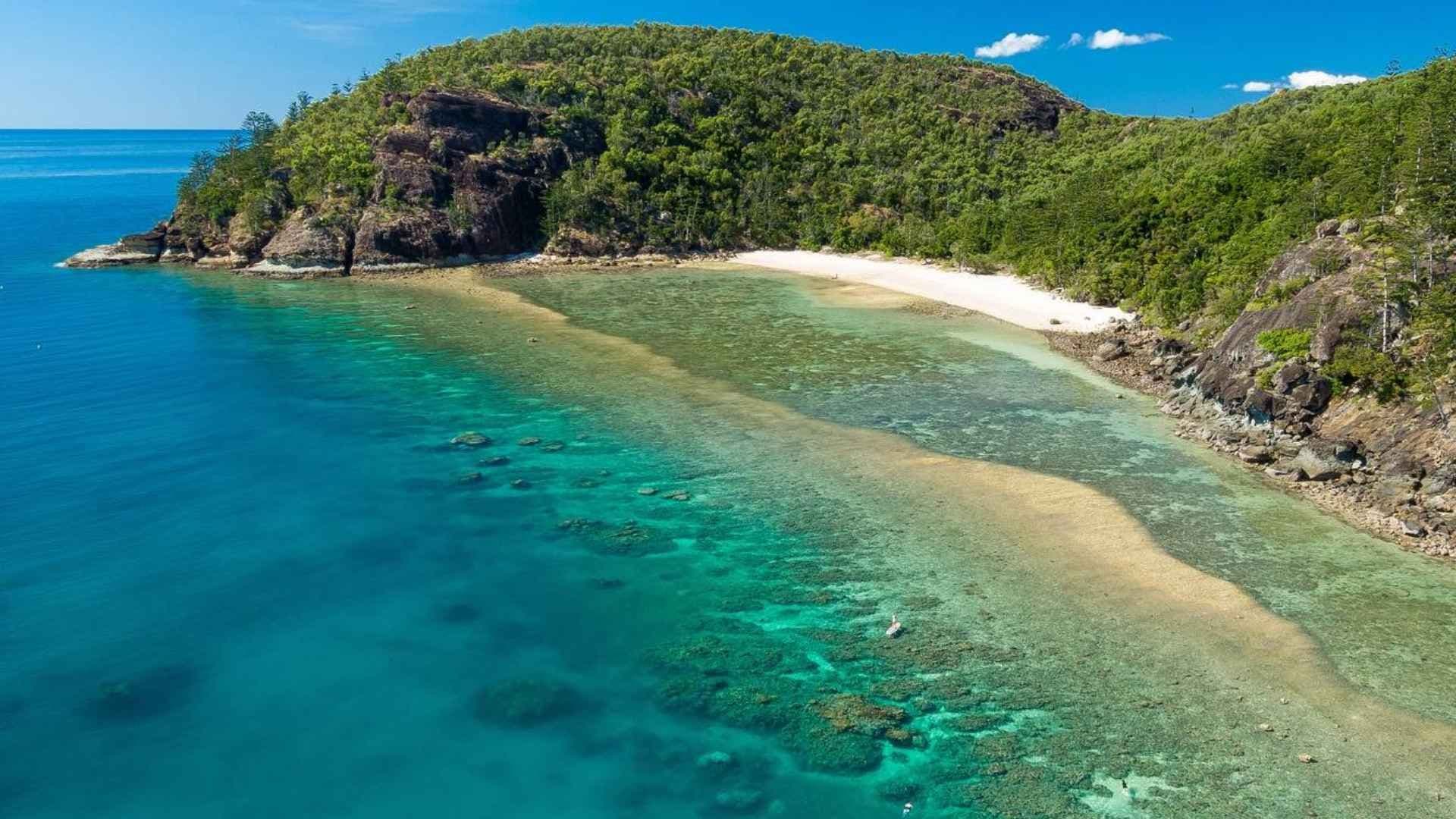 maureens cove aerial beach