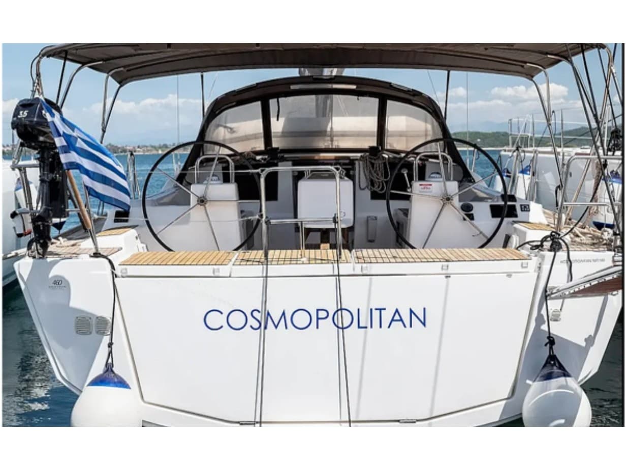 Cosmopolitan - ( The boat is located in the Port of Sivota, Lefkada ) – Dufour Yachts