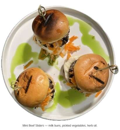 Sample menu image