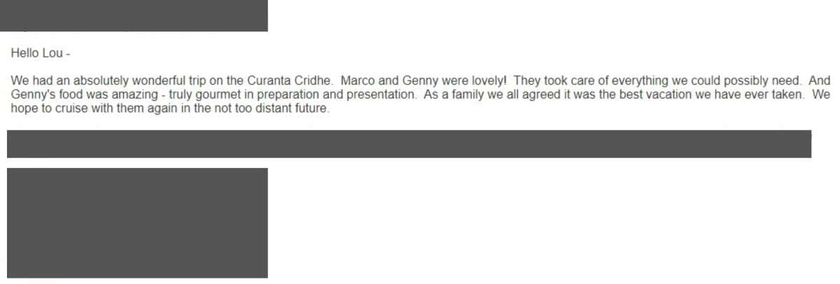 CURANTA CRIDHE guest review