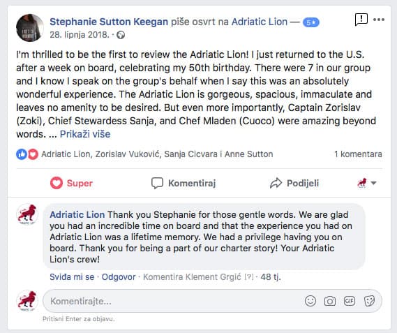 ADRIATIC LION guest review