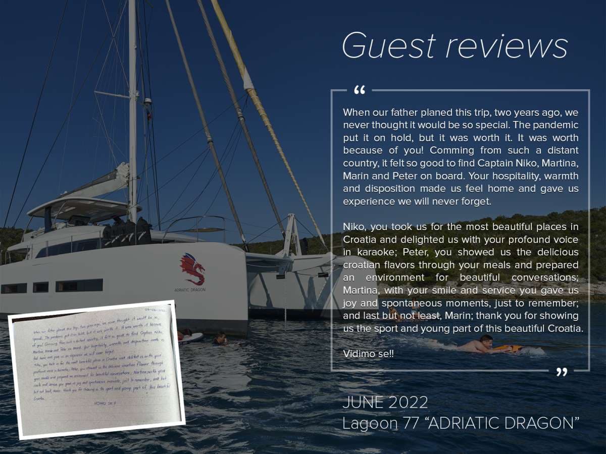 ADRIATIC DRAGON guest review