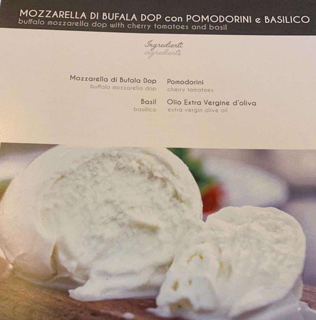 Sample menu image