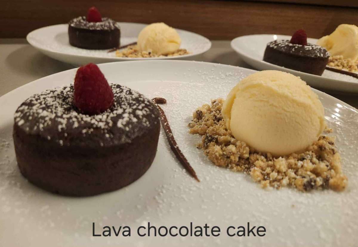 Sample menu image