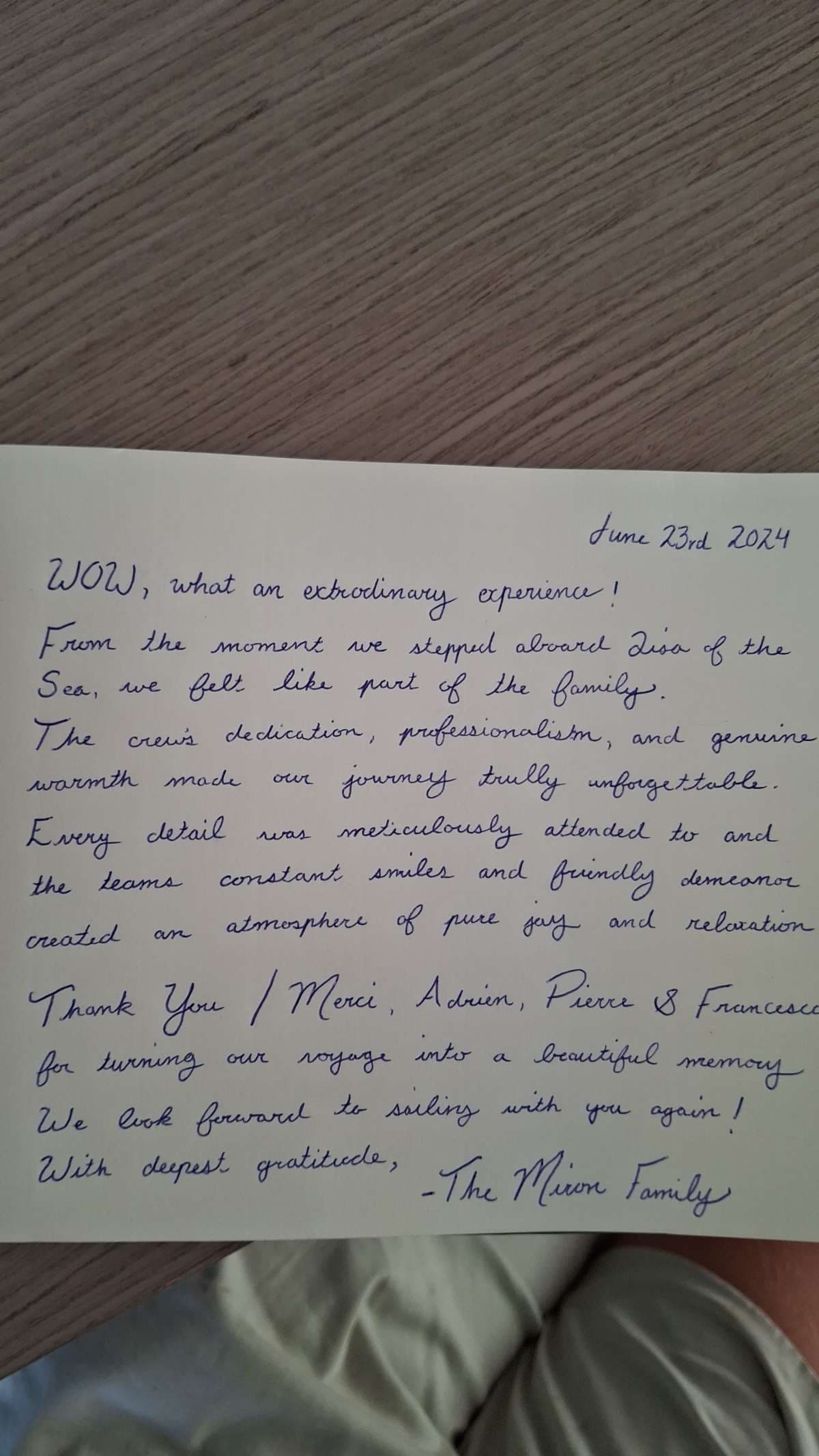 LISA OF THE SEAS guest review