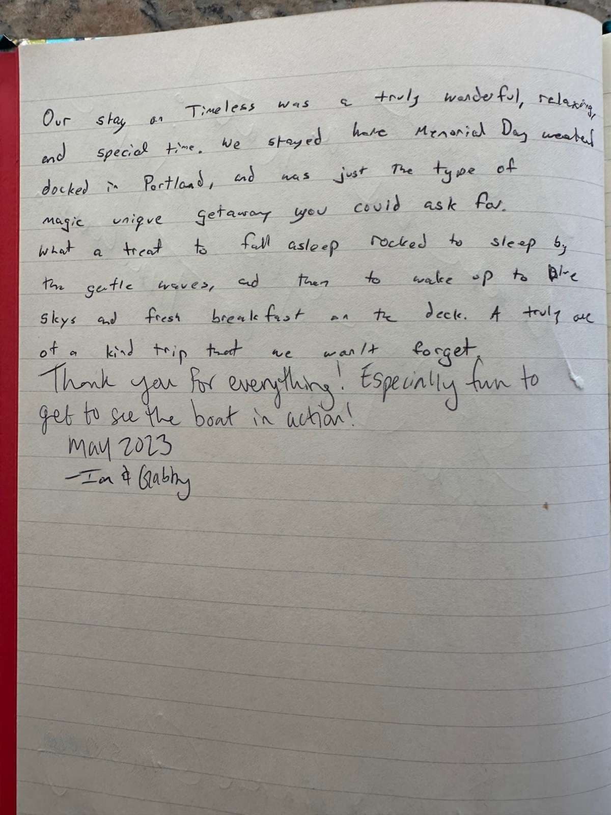 TIMELESS 62 guest review